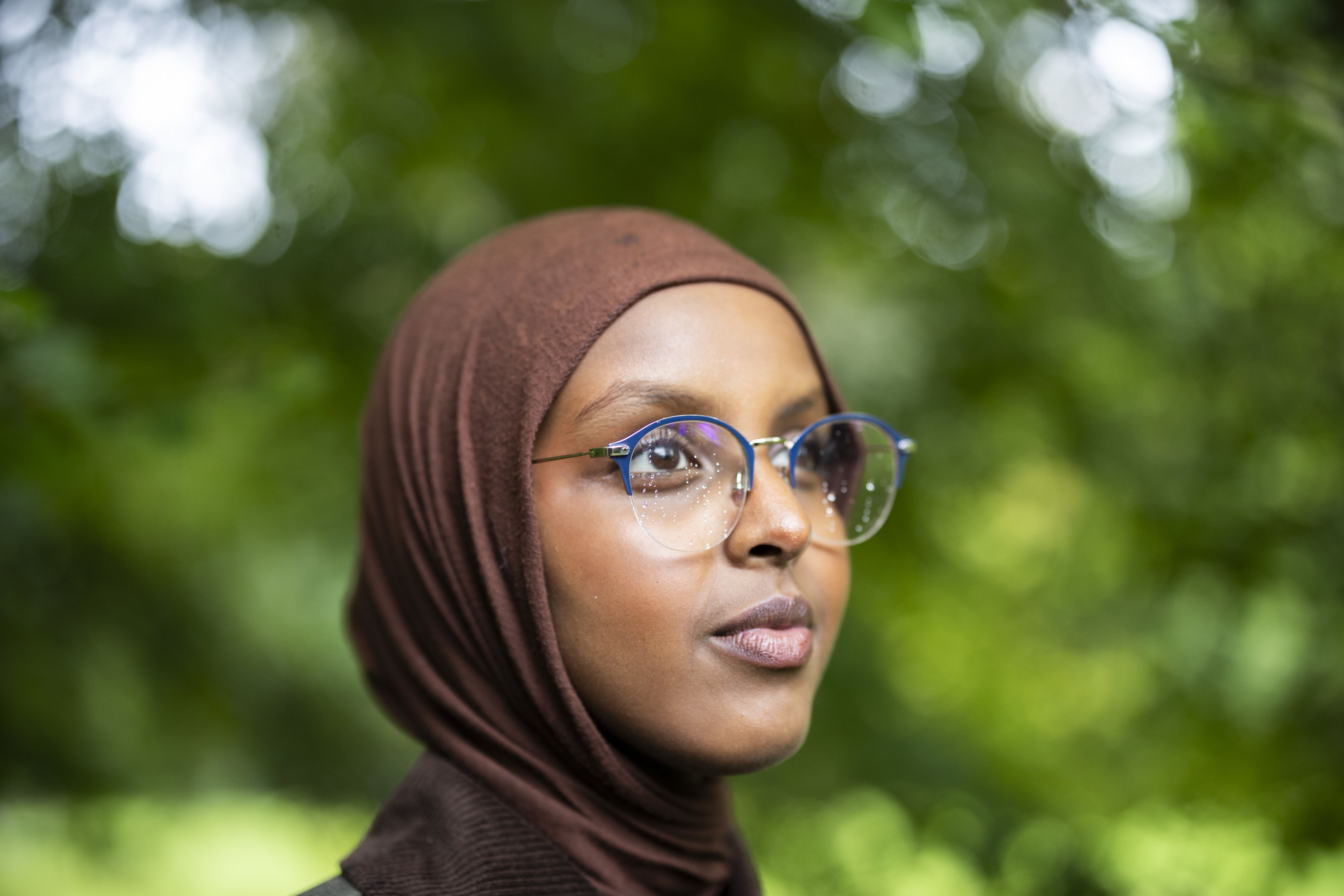 Girl looking into distance
