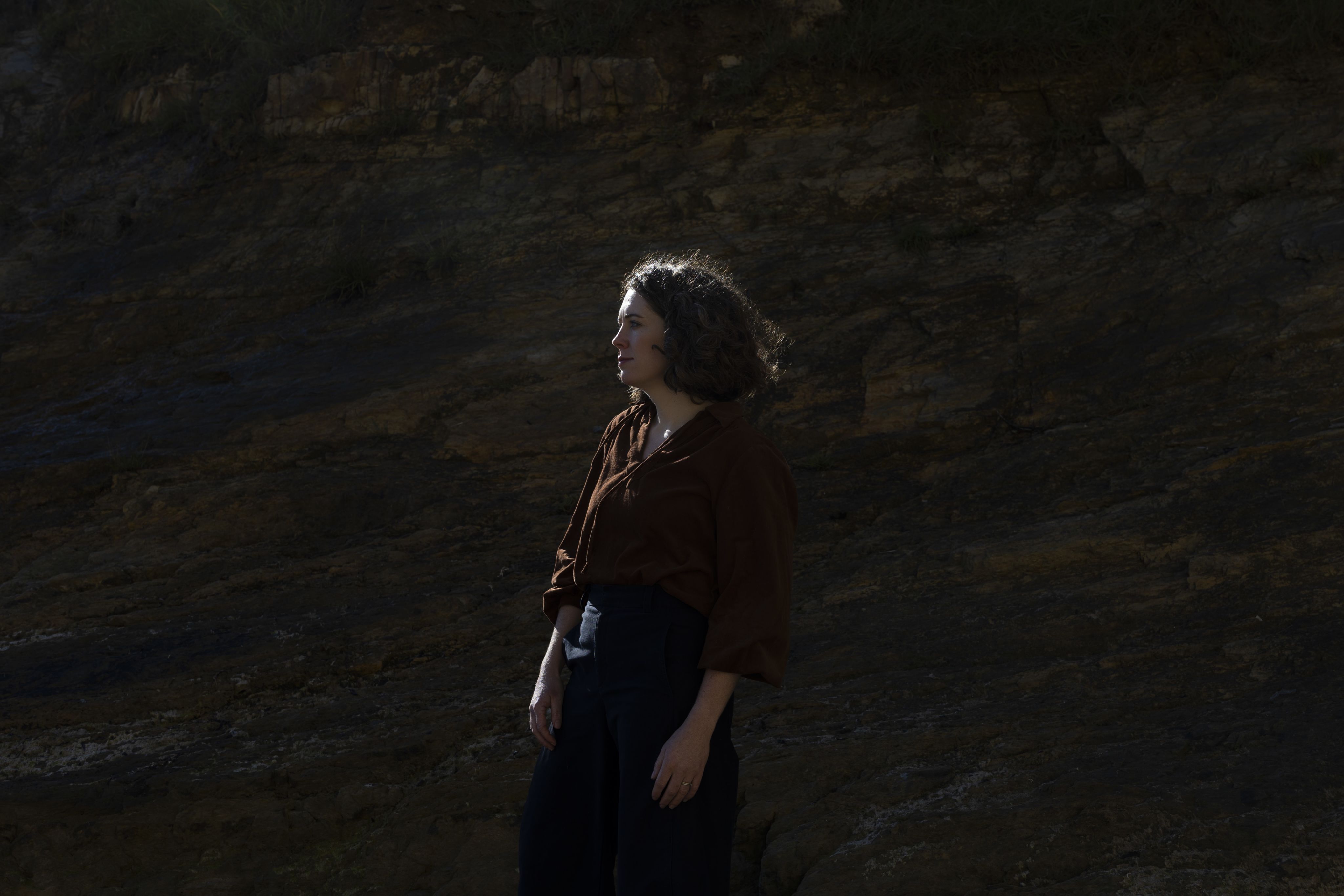 Hannah Daly looking to the distance